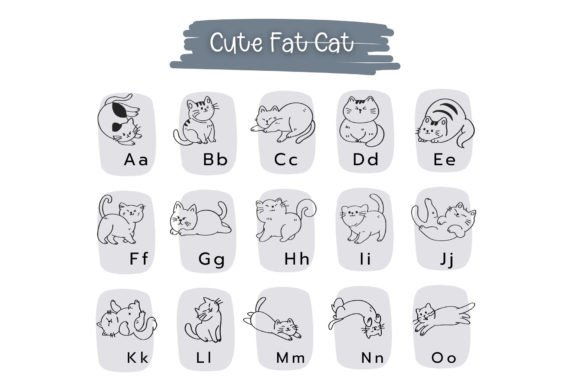 Cute Fat Cat Font - Preview 1