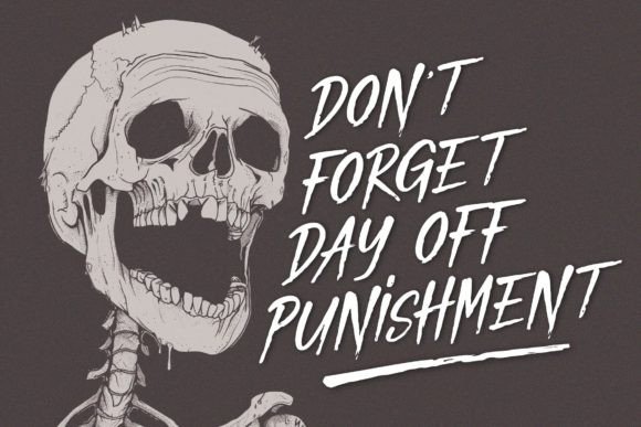 Death Rattle Font - Preview 4