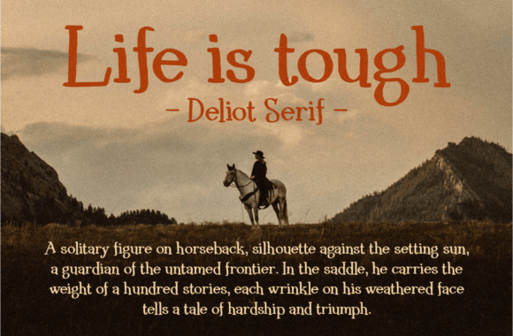 Deliot Font - Preview 1