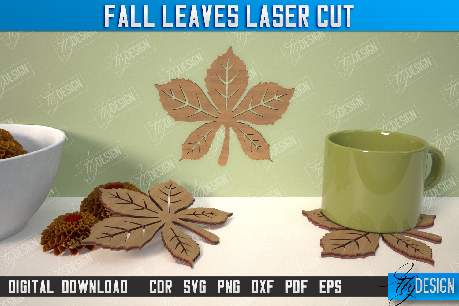 Fall Leaf | Autumn Symbols | Fall Season · Creative Fabrica