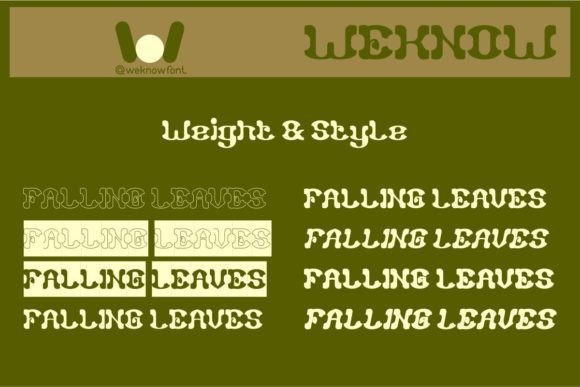 Falling Leaves Font - Preview 5