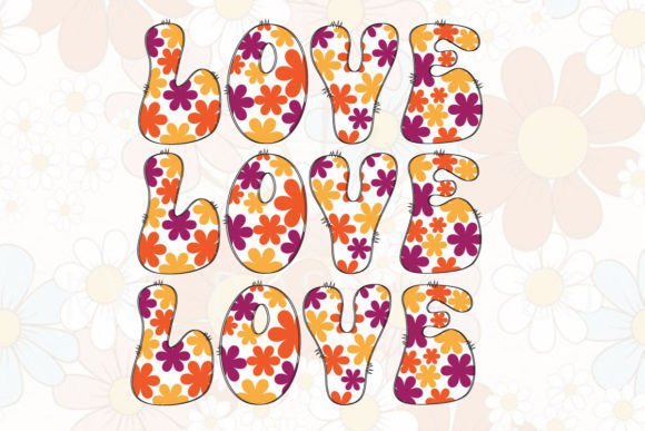 Flower Font - Preview 1