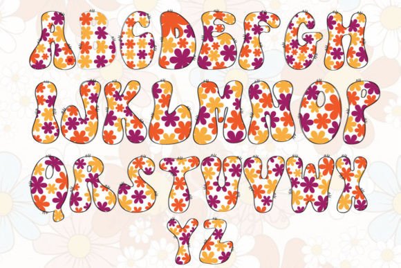 Flower Font - Preview 2