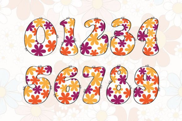 Flower Font - Preview 3