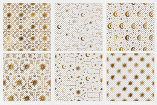 Gold Celestial Overlay Patterns Graphic by BrandiLeaDesigns · Creative ...