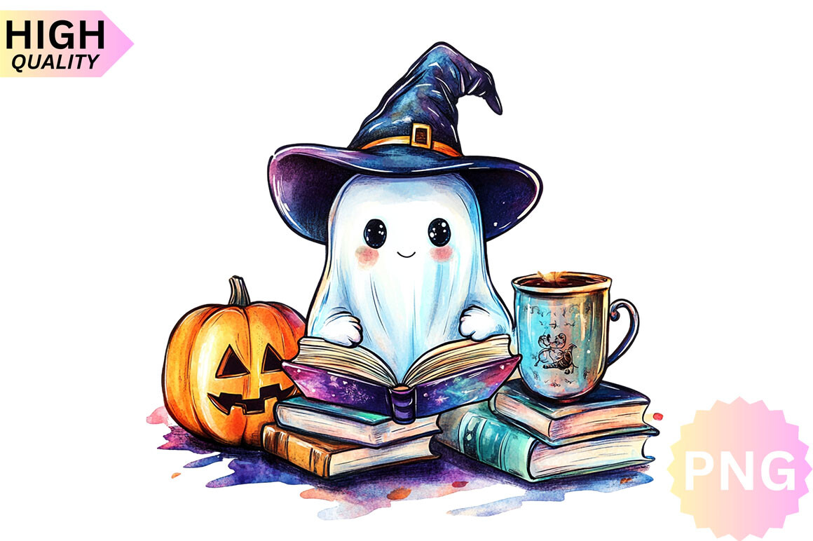Halloween Ghost Sublimation PNG Design Graphic by SVG Print design ...