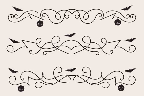 Halloween Flourish Dividers