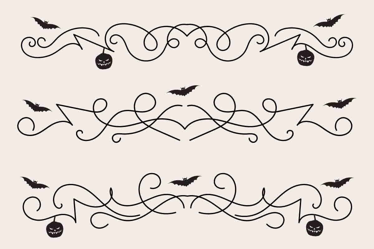 Halloween Flourish Dividers