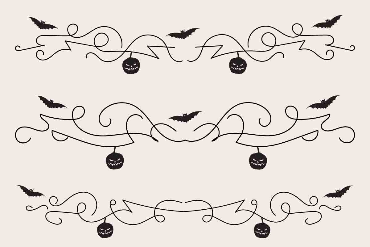 Halloween Flourish Dividers