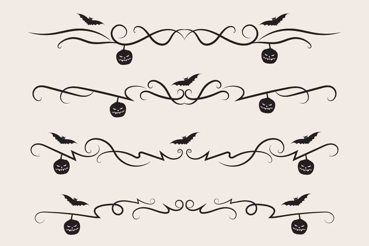 Halloween Flourish Dividers