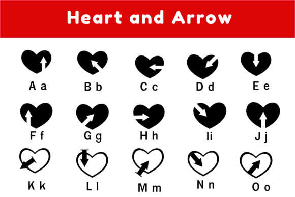 Heart and Arrow Font - Preview 1