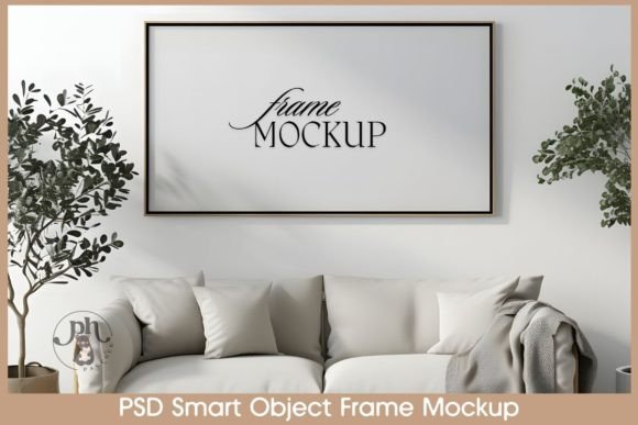 Horizontal Frame TV Art Mockup Wall Art Graphic Frames & Posters By PageHug