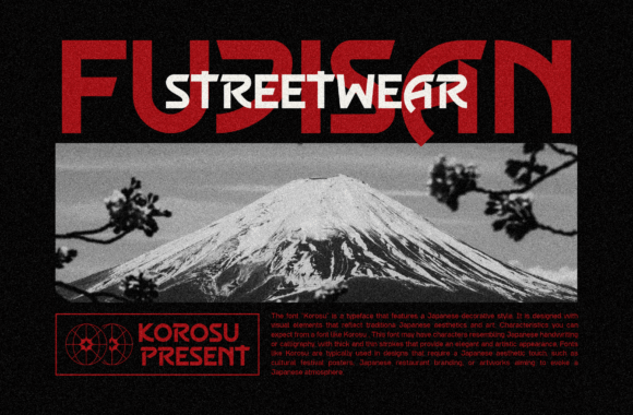 Korosu Font PNG with transparent background - Preview 1