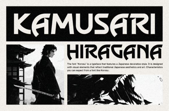 Korosu Font PNG with transparent background - Preview 6