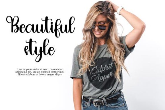 March Font PNG with transparent background - Preview 3