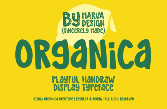Organica Font by Marvadesign · Creative Fabrica font preview