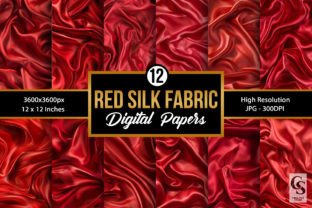 Red Silk Satin Fabric Backgrounds