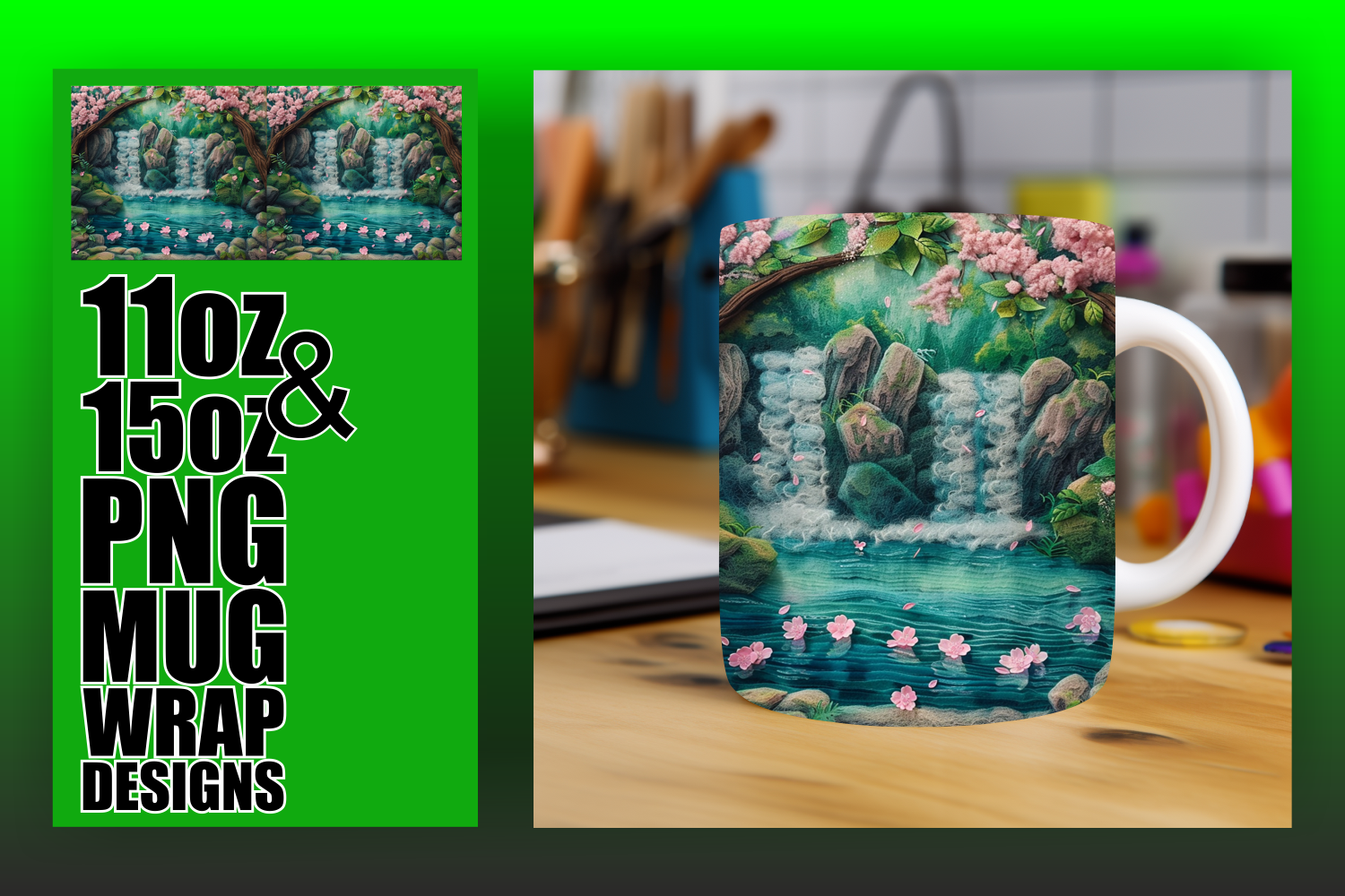 Stunning 3D Landscape Wrap for Mug Graphic by digitaldarius · Creative ...