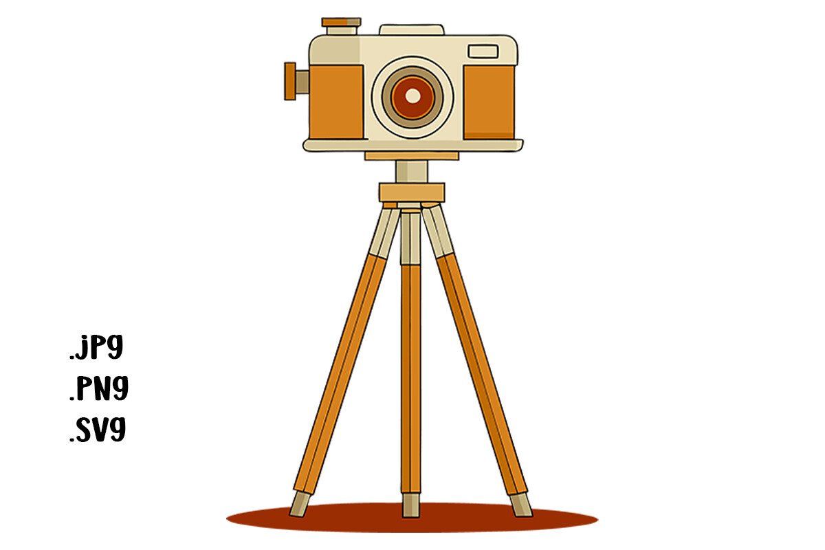 Camera Graphic by Joanna Redesiuk · Creative Fabrica