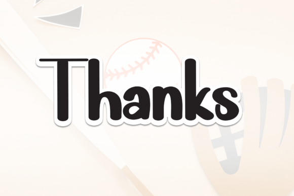 Baseball Font - Preview 6