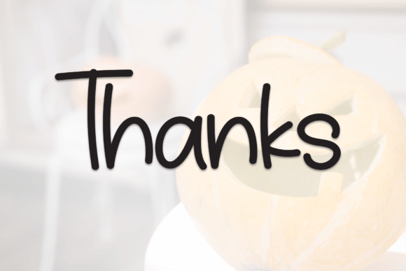 Cute Pumpkin Font - Preview 6