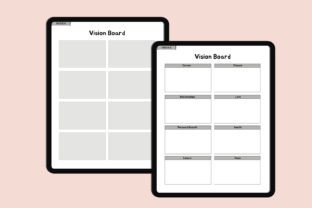 Digital 2025 Vision Board Interior Graphic by munjixpro · Creative Fabrica
