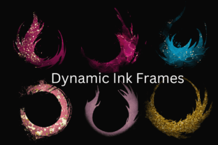 Dynamic Ink Canva Frames Graphic by LuxXpression · Creative Fabrica