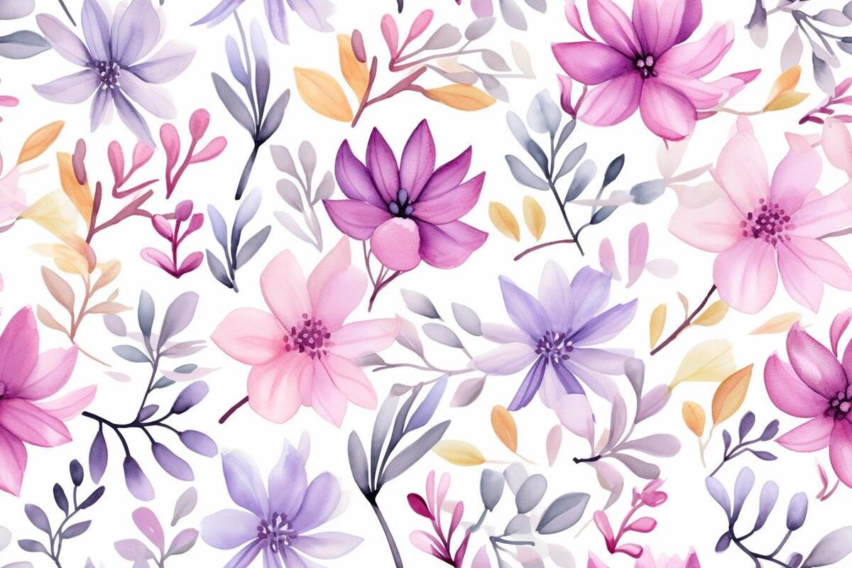 Pale Petals pattern Graphic by Ranya Art Studio · Creative Fabrica