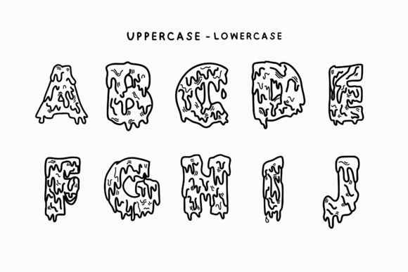 Ice Melting Font - Preview 4