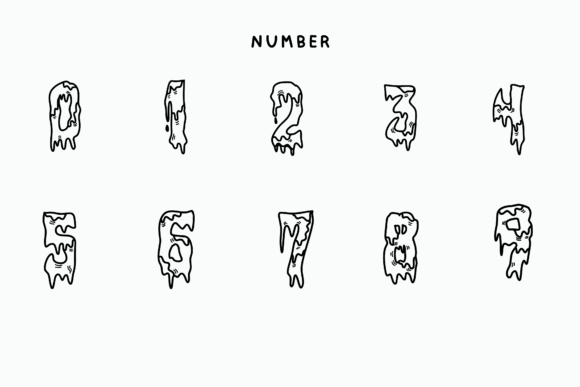 Ice Melting Font - Preview 6