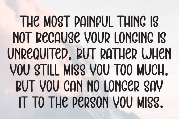 Lovely Alone Font PNG with transparent background - Preview 5