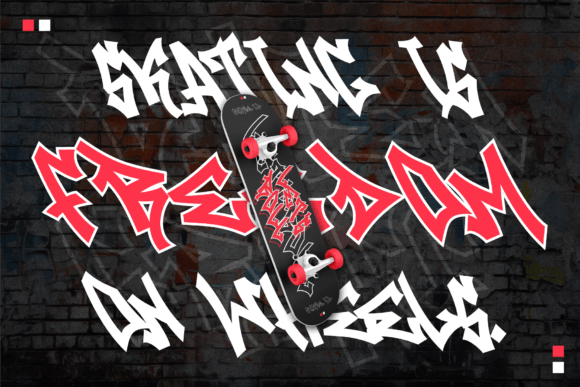 Raven Graff Font PNG with transparent background - Preview 3
