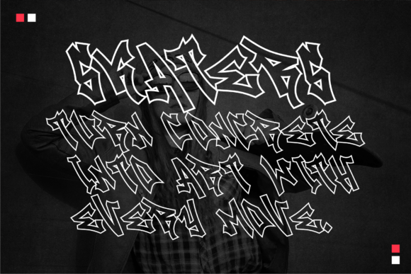 Raven Graff Font PNG with transparent background - Preview 6