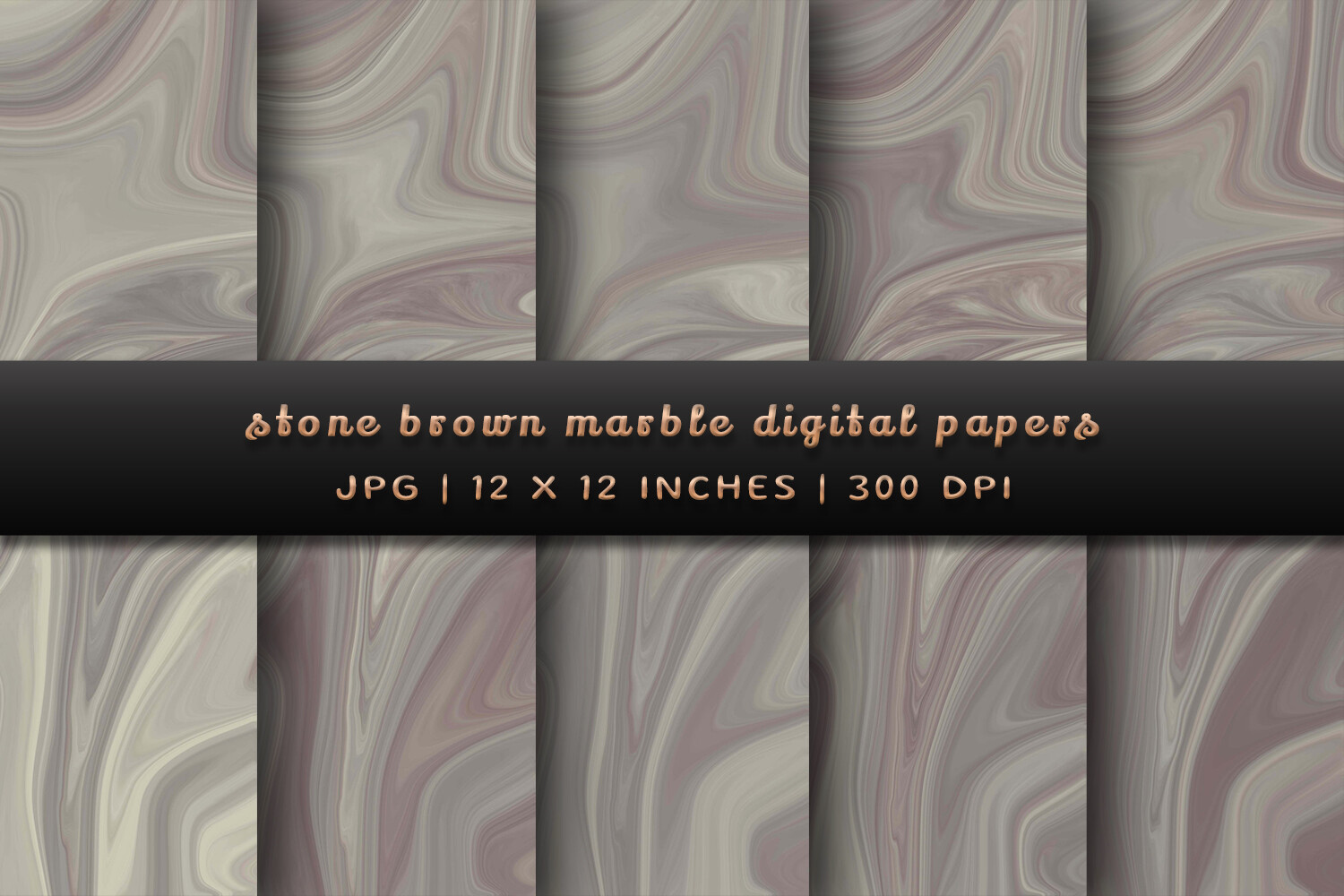 Stone Brown Marble Digital Papers Graphic by Pugazh Logan · Creative ...