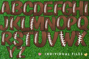 Authentic Football Texture Alphabet PNG Graphic by Me 2 You Digitals ...