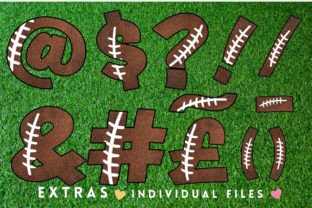 Authentic Football Texture Alphabet PNG Graphic by Me 2 You Digitals ...