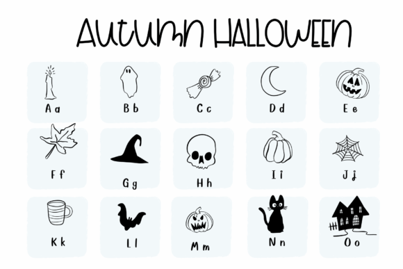 Autumn Halloween Font - Preview 1