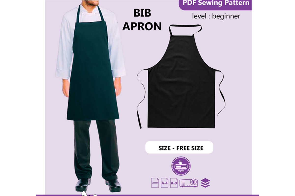Bib Apron PDF Sewing Pattern | Unoform