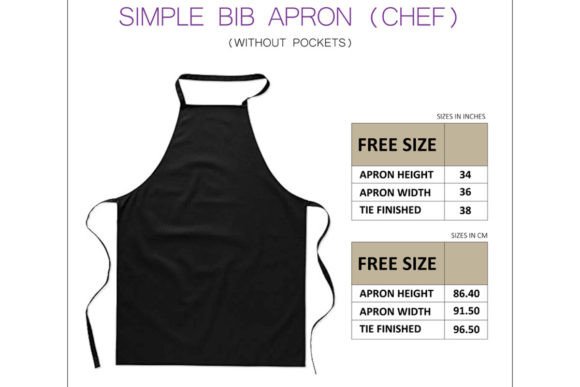 DIY bib apron sewing pattern printable PDF