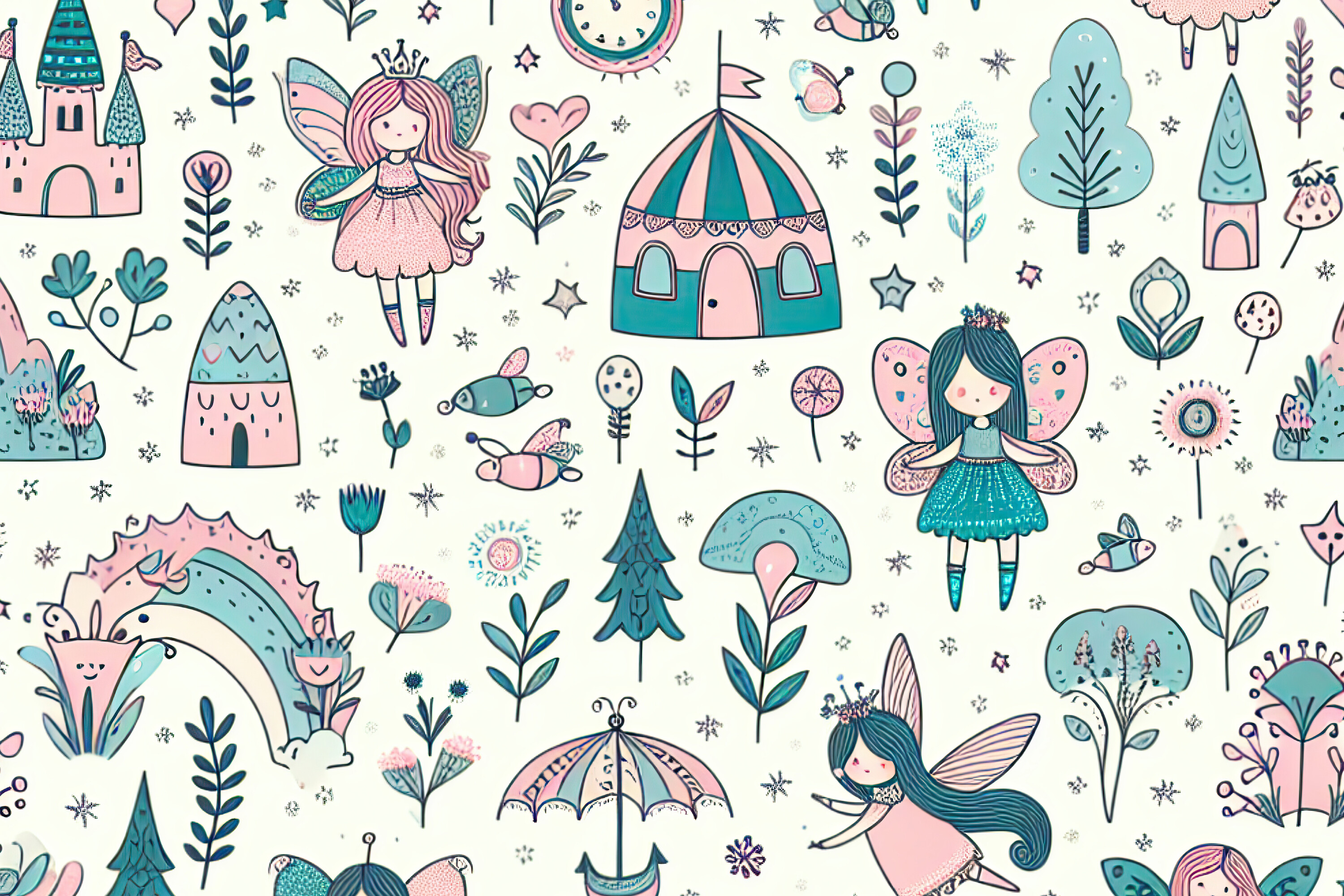 Cartoon Pattern Background Graphic by Creative World · Creative Fabrica