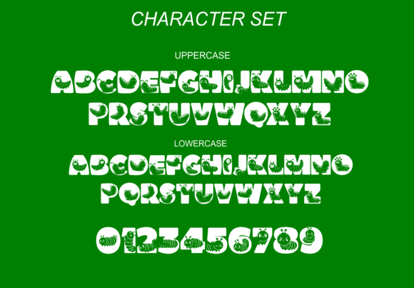 Caterpilar Font - Preview 1