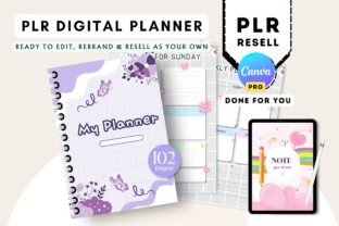 Cute PLR Resell Undated Digital Planner Graphic by Tas Creative Studio ...