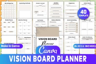 Editable Vision Board Planner Graphic by KDP GRAVITY · Creative Fabrica
