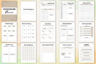 Editable Vision Board Planner Graphic by KDP GRAVITY · Creative Fabrica