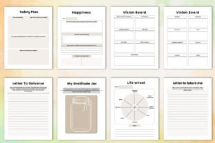 Editable Vision Board Planner Graphic by KDP GRAVITY · Creative Fabrica