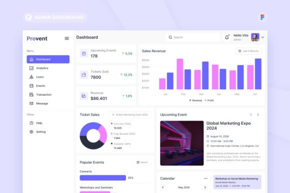 Event Management Admin Dashboard