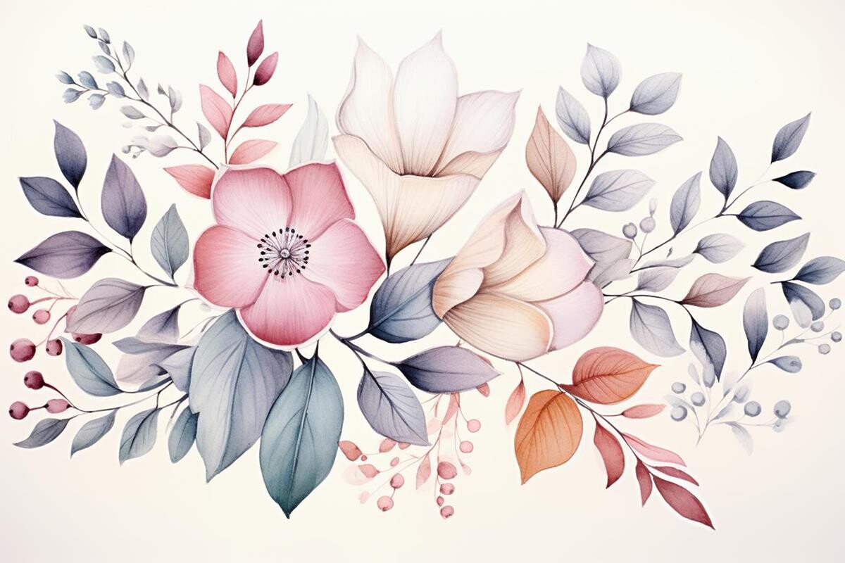 Graphic Blossom Design Graphic by Ranya Art Studio · Creative Fabrica