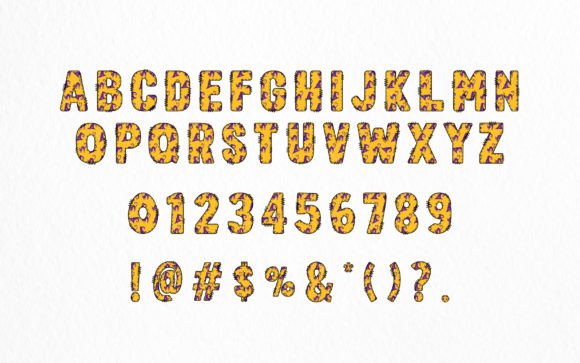 Halloween Army Font PNG with transparent background - Preview 1