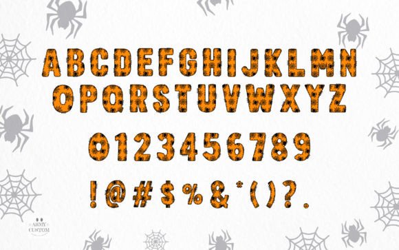 Halloween Army Spider Font - Preview 1
