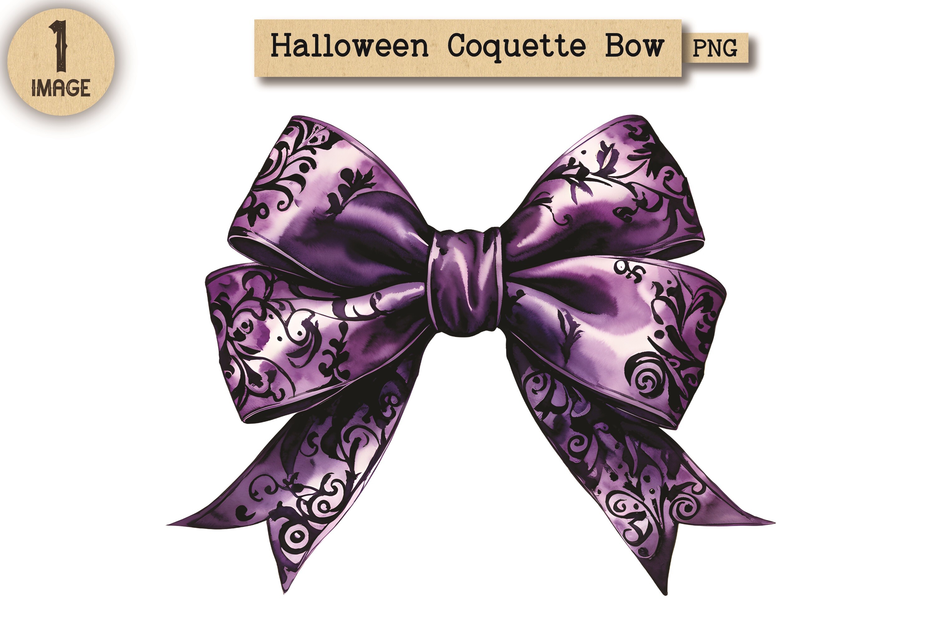 Halloween Coquette Bow PNG Clipart 37 Graphic by VintageRetroCafe ...